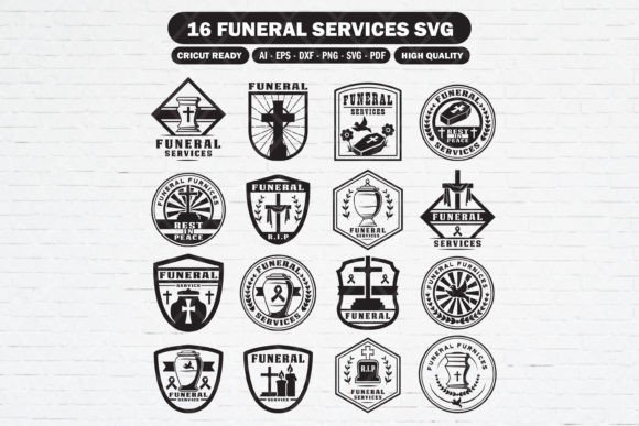 Download Funeral Memorial Service Logo Svg Bundle - Memorial service Collection