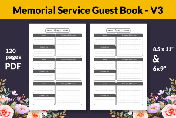 Download Memorial Service Guest Book for KDP - Memorial service Collection