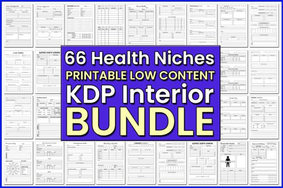 Download 66 Printable Low Content KDP Interior Bu - Low content Collection