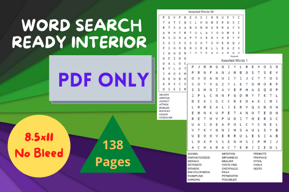Download Words Search Interiors Kdp - Premium Resources