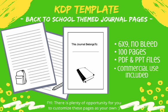Download Back to School Themed Kids Journal - School Collection